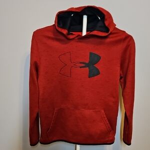 Under Armour Crimson Hoodie with Black Logo Large